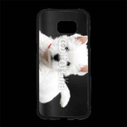 Coque Personnalisée Samsung S7 Edge Premium Chiot blanc 5