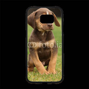 Coque Personnalisée Samsung S7 Edge Premium Chiot marron 2