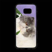Coque Personnalisée Samsung S7 Edge Premium Chat persan 1