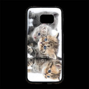 Coque Personnalisée Samsung S7 Edge Premium Groupe de chatons 7