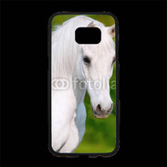 Coque Personnalisée Samsung S7 Edge Premium Portrait cheval blanc 10