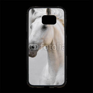 Coque Personnalisée Samsung S7 Edge Premium Portrait cheval blanc 11