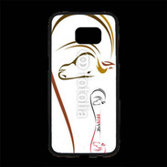 Coque Personnalisée Samsung S7 Edge Premium Illustration cheval 5