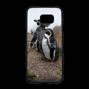 Coque Personnalisée Samsung S7 Edge Premium 2 pingouins