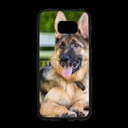 Coque Personnalisée Samsung S7 Edge Premium Portrait d'un berger allemand adulte