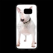 Coque Personnalisée Samsung S7 Edge Premium Bull Terrier blanc 600