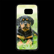 Coque Personnalisée Samsung S7 Edge Premium Chiot Rottweiler 2