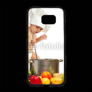 Coque Personnalisée Samsung S7 Edge Premium Bébé chef cuisinier