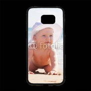 Coque Personnalisée Samsung S7 Edge Premium Bébé à la plage