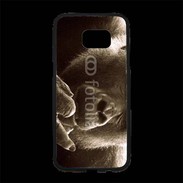 Coque Personnalisée Samsung S7 Edge Premium Singe faisant un fuck