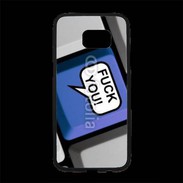 Coque Personnalisée Samsung S7 Edge Premium Clavier humour fuck you