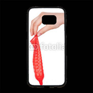 Coque Personnalisée Samsung S7 Edge Premium préservatif rouge