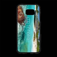 Coque Personnalisée Samsung S7 Edge Premium Belle plage avec tortue