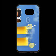 Coque Personnalisée Samsung S7 Edge Premium Jus d'orange sur la plage