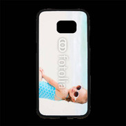 Coque Personnalisée Samsung S7 Edge Premium Petite fille à la plage