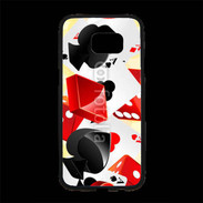 Coque Personnalisée Samsung S7 Edge Premium Carte et dés en folie