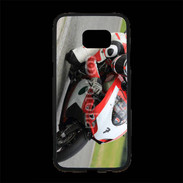 Coque Personnalisée Samsung S7 Edge Premium Moto sur circuit