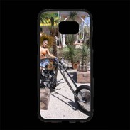 Coque Personnalisée Samsung S7 Edge Premium Femme sexy moto 2