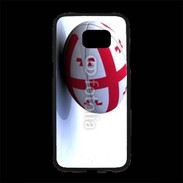 Coque Personnalisée Samsung S7 Edge Premium Ballon de rugby Georgie