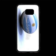 Coque Personnalisée Samsung S7 Edge Premium Ballon de rugby Argentine