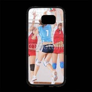 Coque Personnalisée Samsung S7 Edge Premium Joueuses de volleyball au filet 2