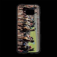 Coque Personnalisée Samsung S7 Edge Premium Arrivée de course de trot en sulky