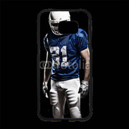 Coque Personnalisée Samsung S7 Edge Premium Footballer américain en bleu et blanc 50