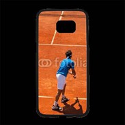 Coque Personnalisée Samsung S7 Edge Premium Match de tennis sur terre battue : service