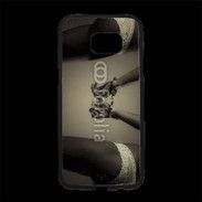 Coque Personnalisée Samsung S7 Edge Premium Femme et menottes
