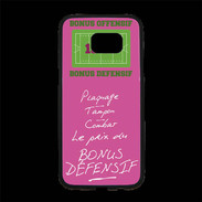 Coque Personnalisée Samsung S7 Edge Premium Plaquage Bonus offensif-défensif Rose