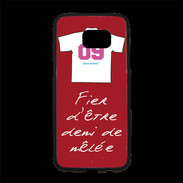 Coque Personnalisée Samsung S7 Edge Premium Demi de mêlée Bonus offensif-défensif Rouge