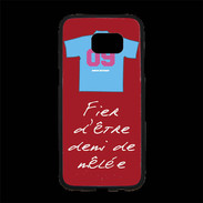 Coque Personnalisée Samsung S7 Edge Premium Demi de mêlée Bonus offensif-défensif Rouge 2