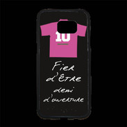 Coque Personnalisée Samsung S7 Edge Premium Demi d'ouverture Bonus offensif-défensif Noir