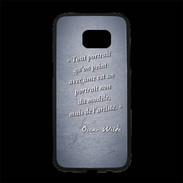 Coque Personnalisée Samsung S7 Edge Premium Portrait Ame Bleu Citation Oscar Wilde