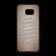 Coque Personnalisée Samsung S7 Edge Premium Toujours amoureux Rouge Citation Oscar Wilde