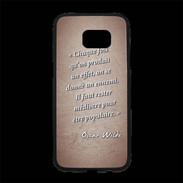 Coque Personnalisée Samsung S7 Edge Premium Chaque fois Rouge Citation Oscar Wilde