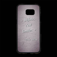 Coque Personnalisée Samsung S7 Edge Premium Définir Violet Citation Oscar Wilde