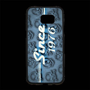 Coque Personnalisée Samsung S7 Edge Premium Since crane bleu 1976