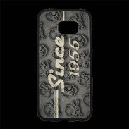 Coque Personnalisée Samsung S7 Edge Premium Since crane gris 1955