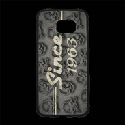 Coque Personnalisée Samsung S7 Edge Premium Since crane gris 1963