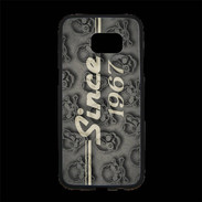 Coque Personnalisée Samsung S7 Edge Premium Since crane gris 1967