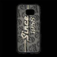 Coque Personnalisée Samsung S7 Edge Premium Since crane gris 1958
