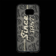 Coque Personnalisée Samsung S7 Edge Premium Since crane gris 1957
