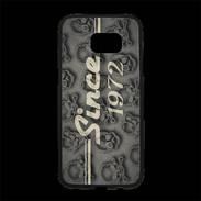 Coque Personnalisée Samsung S7 Edge Premium Since crane gris 1972