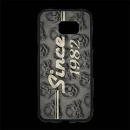 Coque Personnalisée Samsung S7 Edge Premium Since crane gris 1982