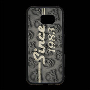 Coque Personnalisée Samsung S7 Edge Premium Since crane gris 1983