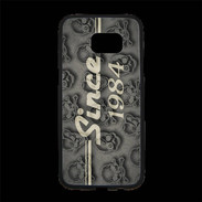 Coque Personnalisée Samsung S7 Edge Premium Since crane gris 1984