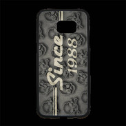 Coque Personnalisée Samsung S7 Edge Premium Since crane gris 1988