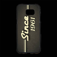 Coque Personnalisée Samsung S7 Edge Premium Since 1961 gris
