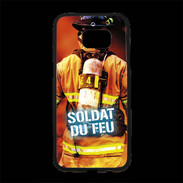 Coque Personnalisée Samsung S7 Edge Premium Soldat du Feu ZG